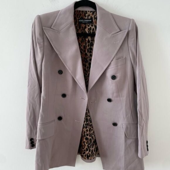 DOLCE & GABBANA Double Breasted Blazer Mauve Gray Jacket Size Medium? - Picture 8 of 12